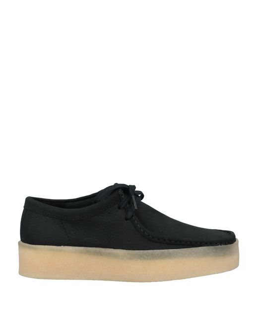 Clarks Black Lace-Up Shoes Soft Leather for men