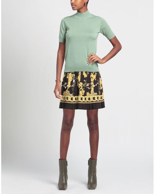 Versace Jeans Couture Black Mini Skirt Polyester