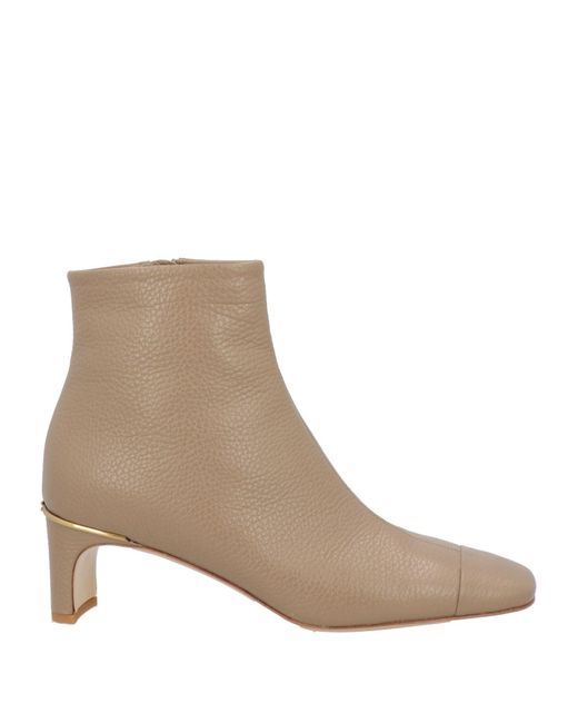 Elisabetta Franchi Brown Ankle Boots Leather
