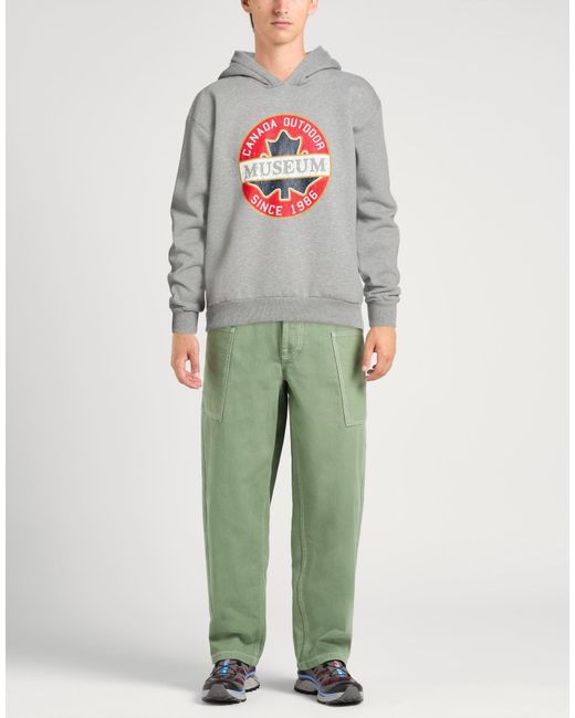 Museum Gray Sweatshirt Cotton, Polyester for men