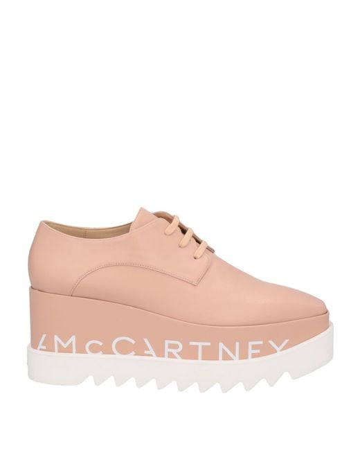 Stella McCartney Pink Lace-Up Shoes
