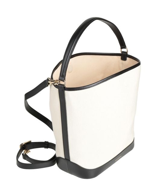 Sandro White Handbag Textile Fibers