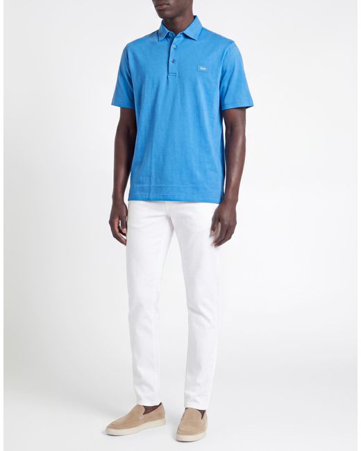Herno Blue Polo Shirt for men