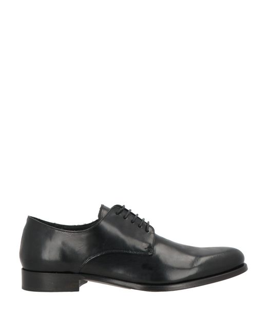 JEROLD WILTON Black Lace-Up Shoes Leather for men