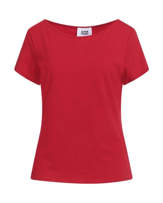 Alpha Studio Red T-shirt