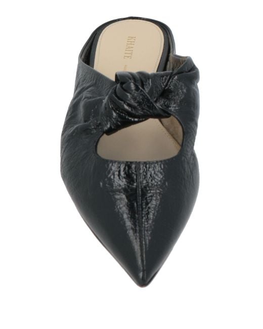 Khaite Black Mules & Clogs Leather