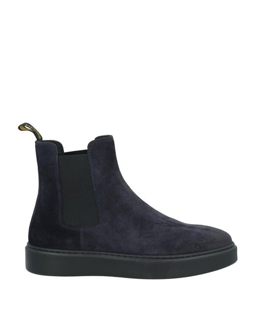 Doucal's Blue Ankle Boots Leather for men