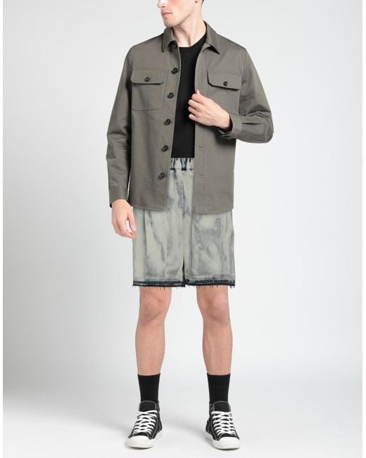Laneus Gray Denim Shorts for men