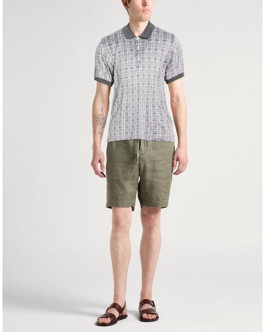 Brioni Gray Polo Shirt for men