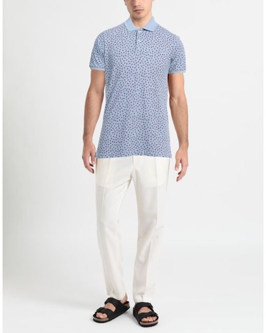 Heritage Blue Polo Shirt Cotton for men