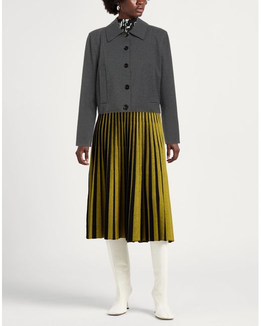 Pinko Gray Jacket Viscose, Nylon, Elastane