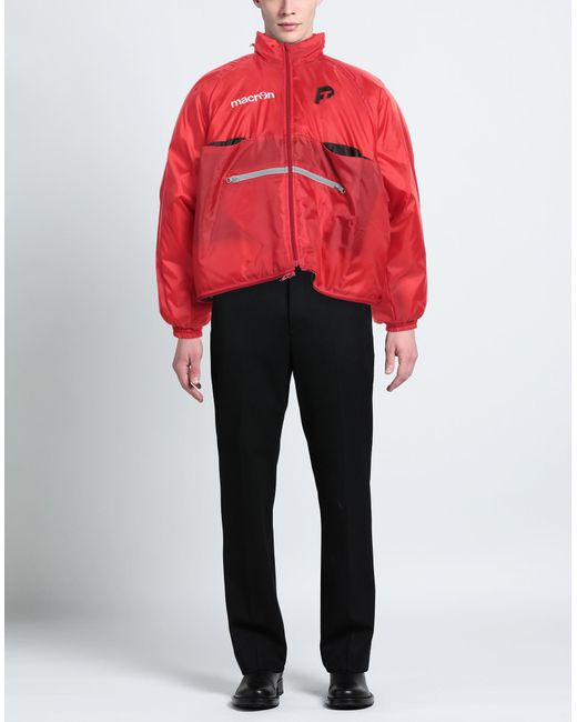 PROTOTYPES Red Macron Jacket Polyester for men