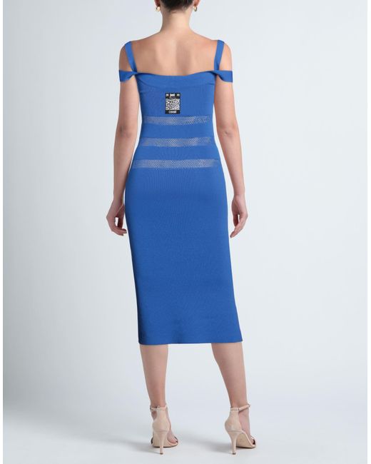 Just Cavalli Blue Midi Dress