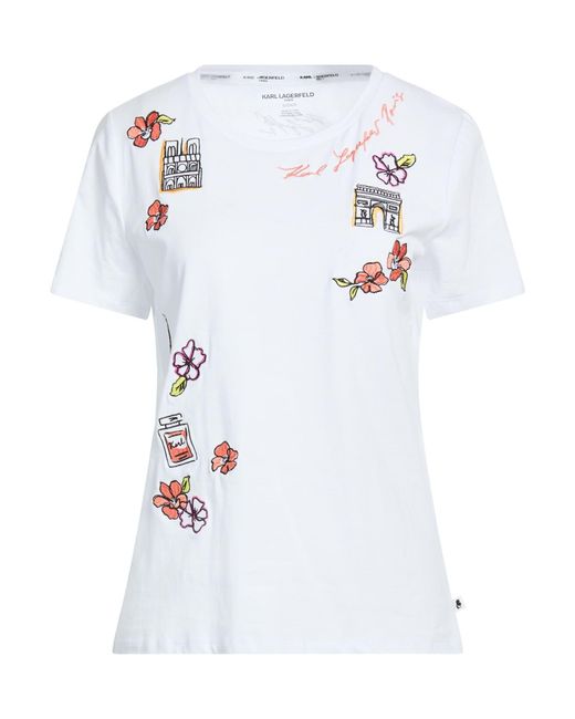 Karl Lagerfeld White T-Shirts