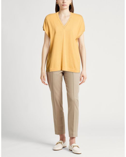 Fabiana Filippi Yellow Sweater Cotton