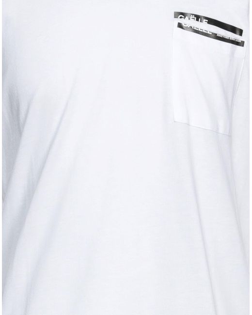 Gaelle Paris Cotton T-shirt in White for Men | Lyst