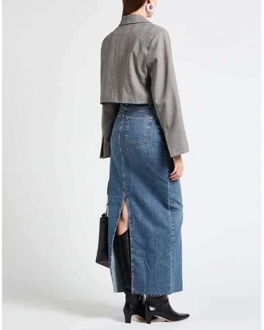 Ganni Gray Jacket Polyester, Recycled Polyester, Viscose, Elastane