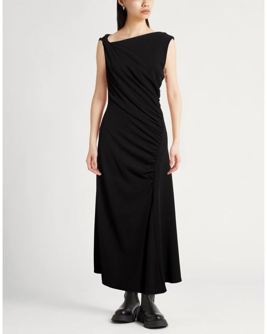 Imperial Black Maxi Dress Polyester, Elastane