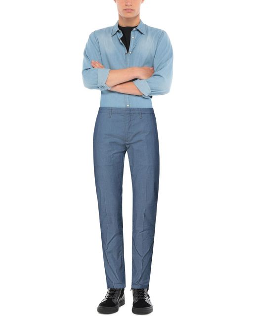 Siviglia Blue Pastel Pants Cotton, Polyester, Elastane for men