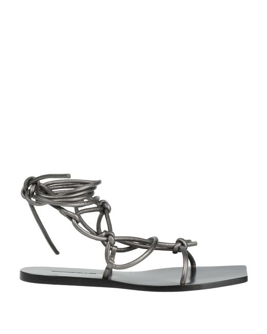 Rick Owens White Sandals Leather