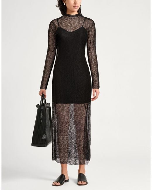 Marella Black Maxi Dress Polyamide, Elastane