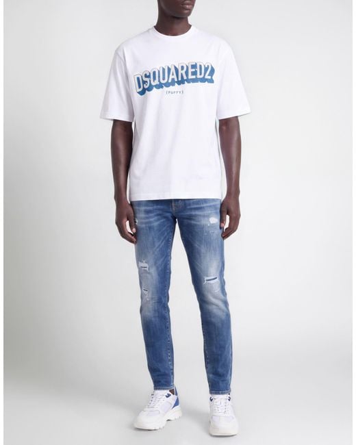 DSquared² White T-Shirt Cotton for men