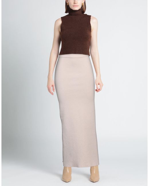 Laneus White Maxi Skirt
