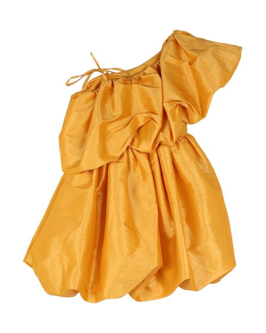 Kika Vargas Orange Mini Dress