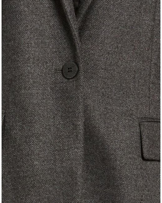 HUGO Black Charcoal Blazer Polyester, Viscose, Elastane