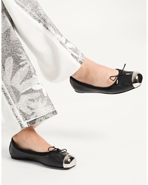 McQueen Black Ballet Flats