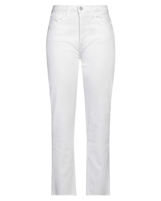 Reiko White Jeans Cotton, Elastane