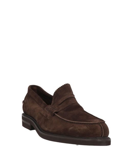 BERWICK  1707 Brown Dark Loafers Leather for men