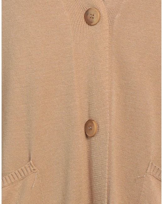 Please Natural Camel Cardigan Viscose, Polyester, Polyamide