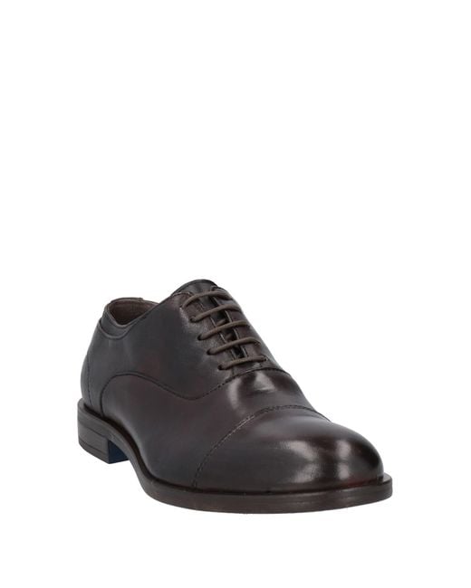 CafeNoir Brown Lace-Up Shoes Leather for men