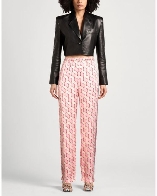 MSGM Pink Pants Viscose
