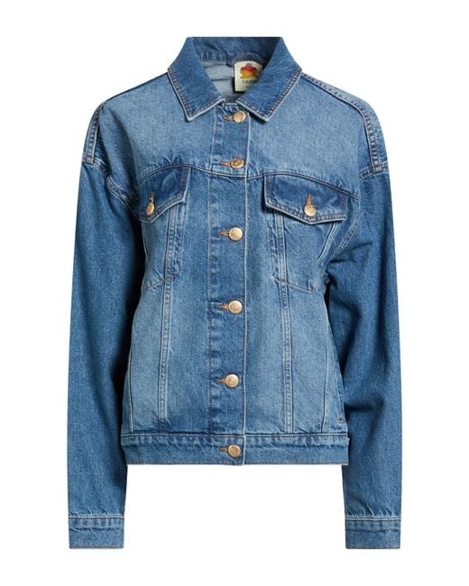 Farm Rio Blue Denim Outerwear