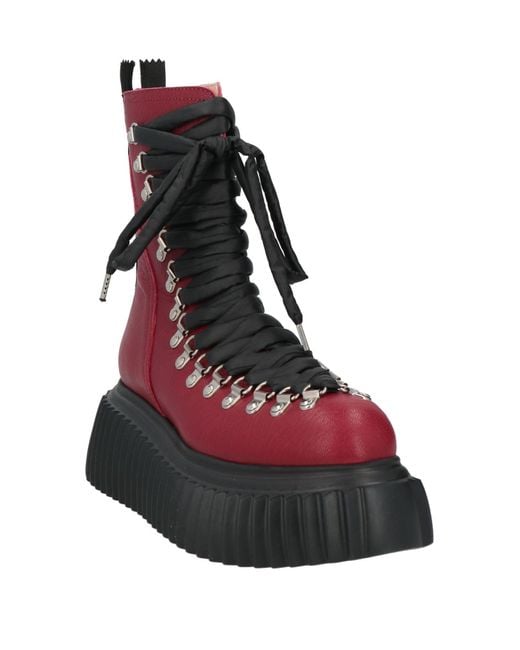 Botines De Caña Alta Agl Attilio Giusti Leombruni de color Red