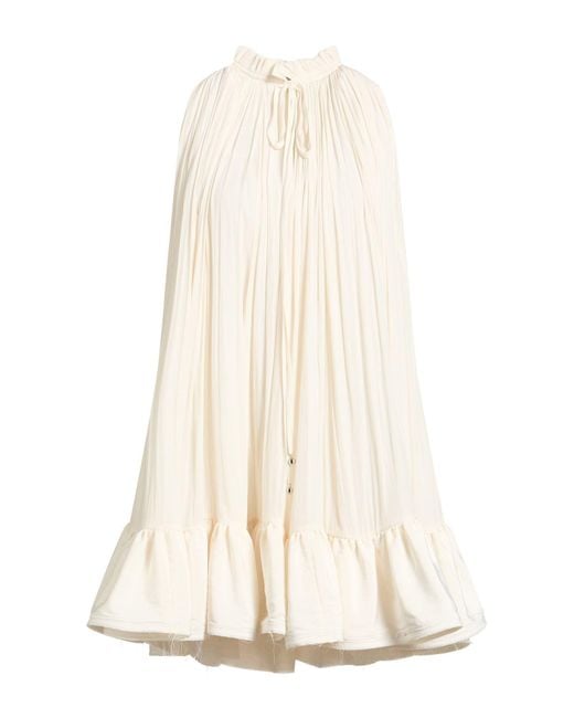 Lanvin White Mini Dress Polyester