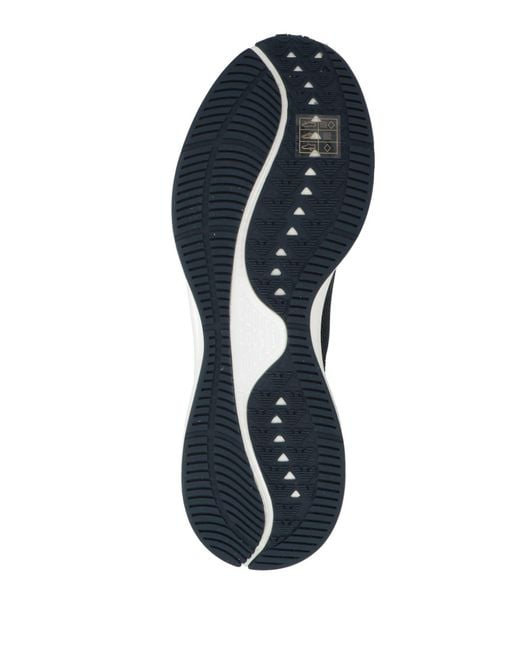 EA7 Blue Sneakers Polyester, Thermoplastic Polyurethane for men