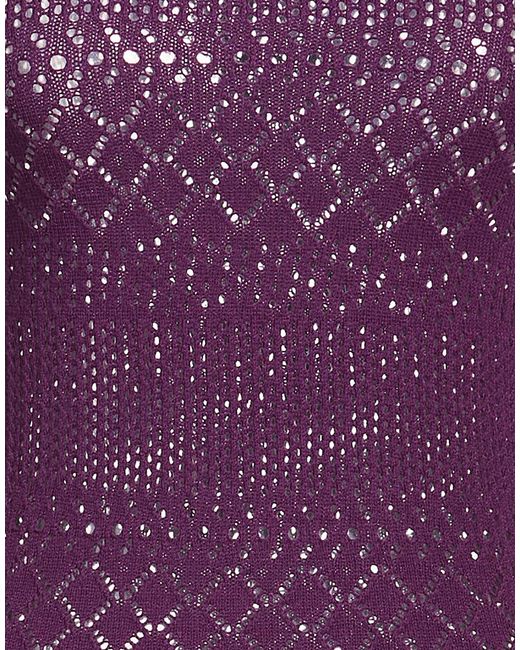 Babylon Purple Turtleneck Viscose, Polyester