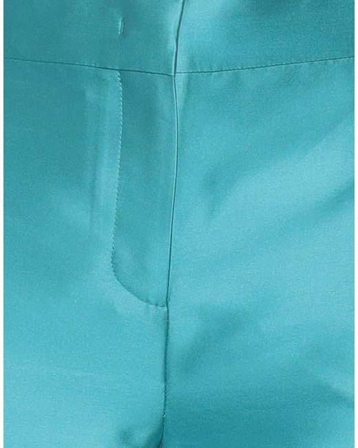 Alberta Ferretti Blue Pants Polyester, Silk