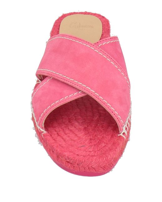 Castaner Pink Espadrilles Leather