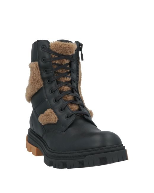 Amiri Black Ankle Boots Shearling for men