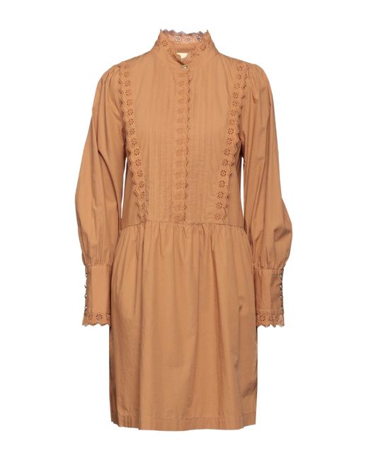 Numph Brown Mini Dress