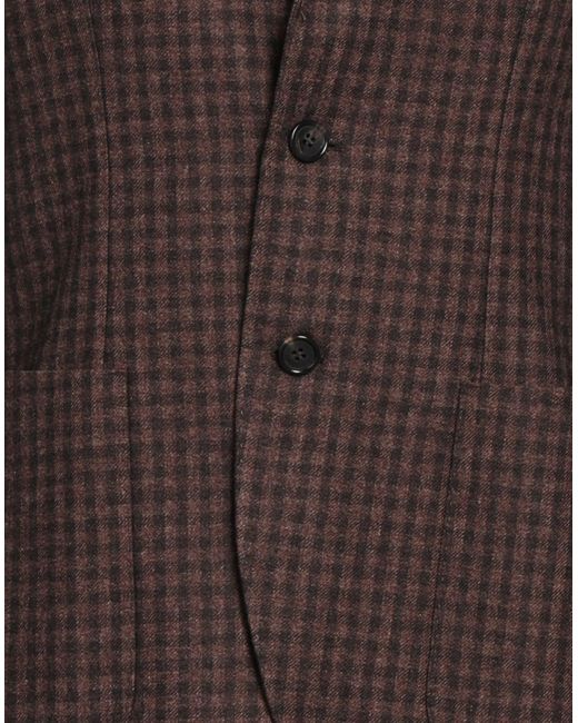 Luigi Borrelli Napoli Brown Blazer for men