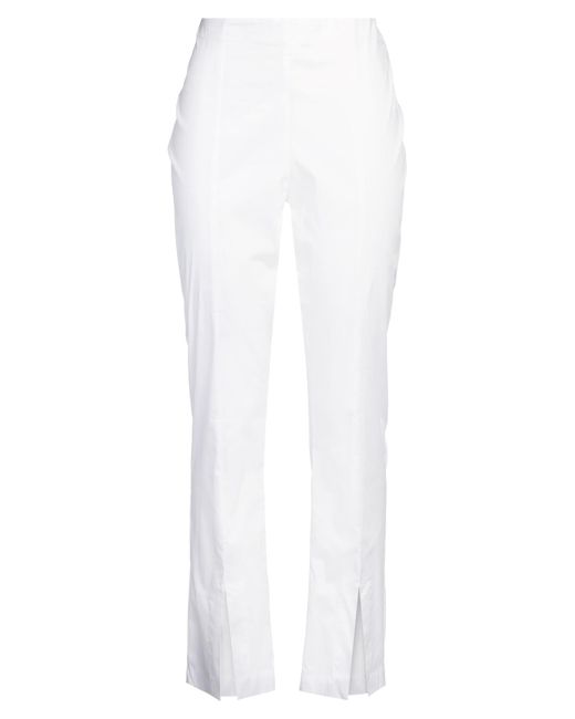 MEIMEIJ White Pants Cotton, Polyamide, Elastane