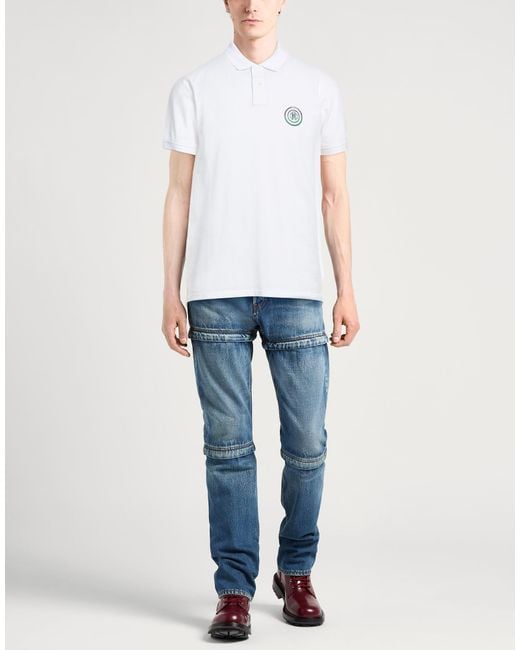 Roberto Cavalli White Polo Shirt for men