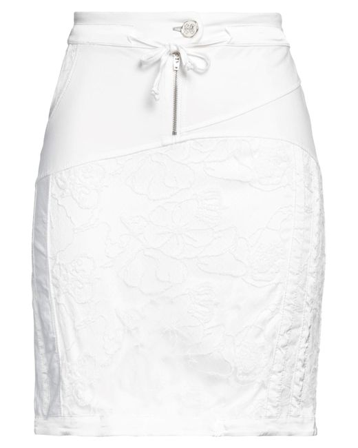 ELISA CAVALETTI by DANIELA DALLAVALLE White Mini Skirt