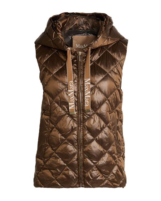 Max Mara Brown Vest Polyamide