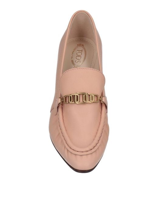 Tod's Pink Loafers Soft Leather